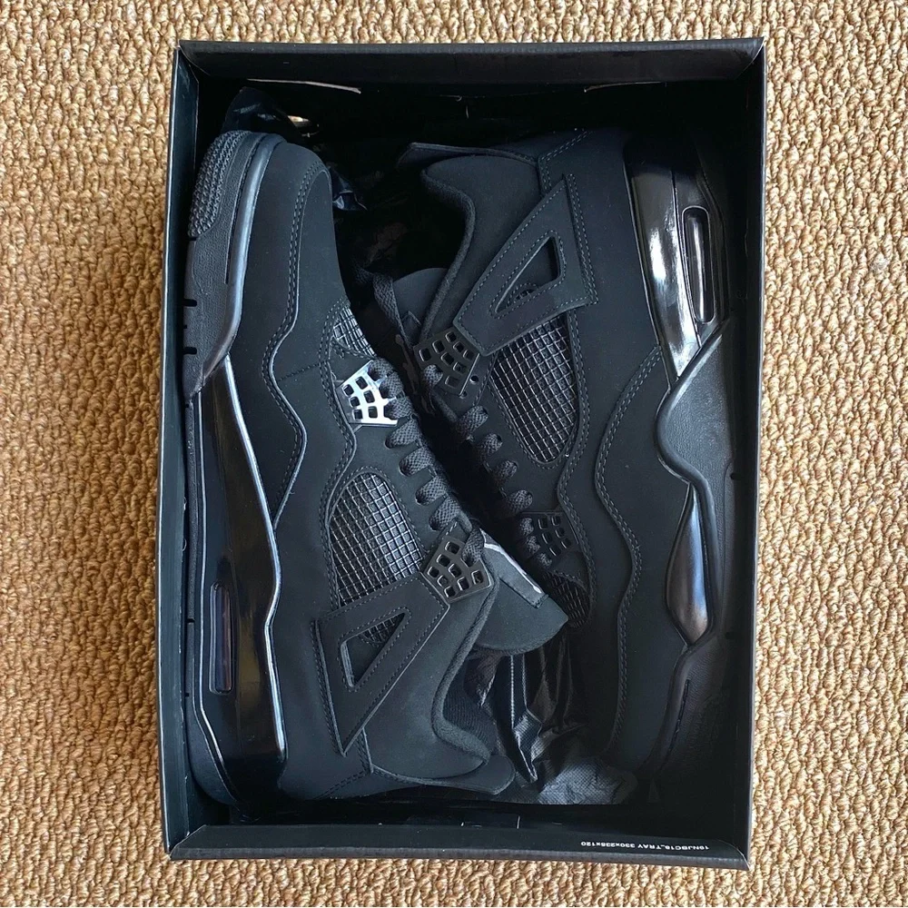 Brand New Retro 4 Black Cat (2020) -Men’s Athletic Sneakers Shoes - Picture 5 of 5